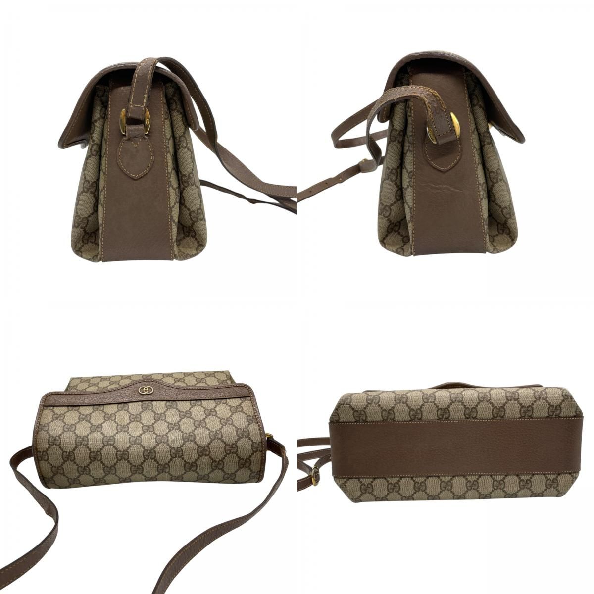 GUCCI オールドグッチ GGスプリーム ショルダーバッグ PVCキャンバス