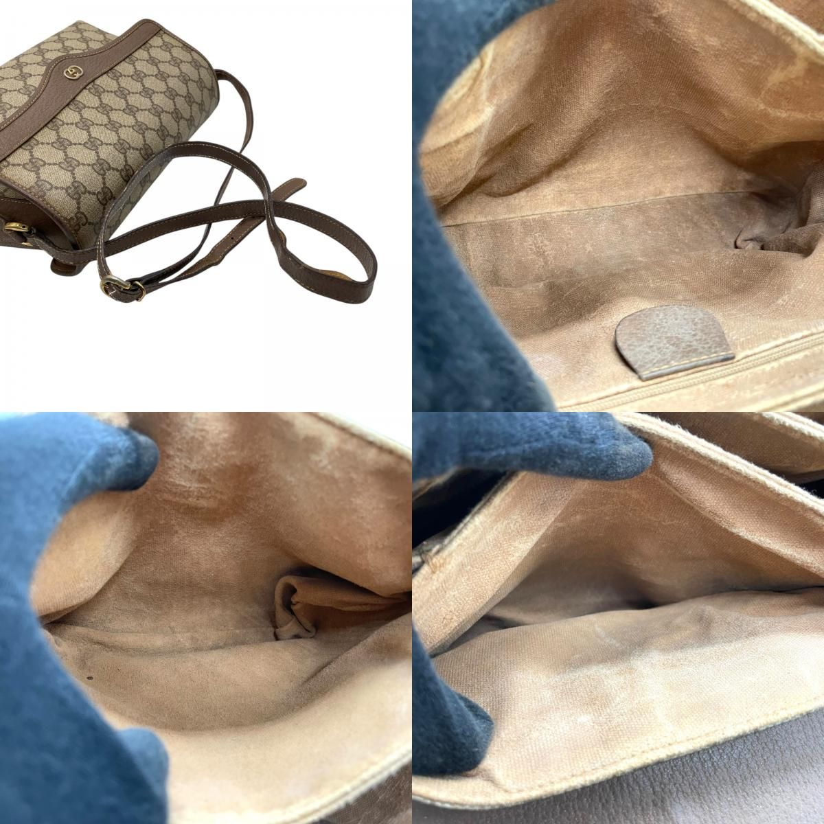 GUCCI オールドグッチ GGスプリーム ショルダーバッグ PVCキャンバス