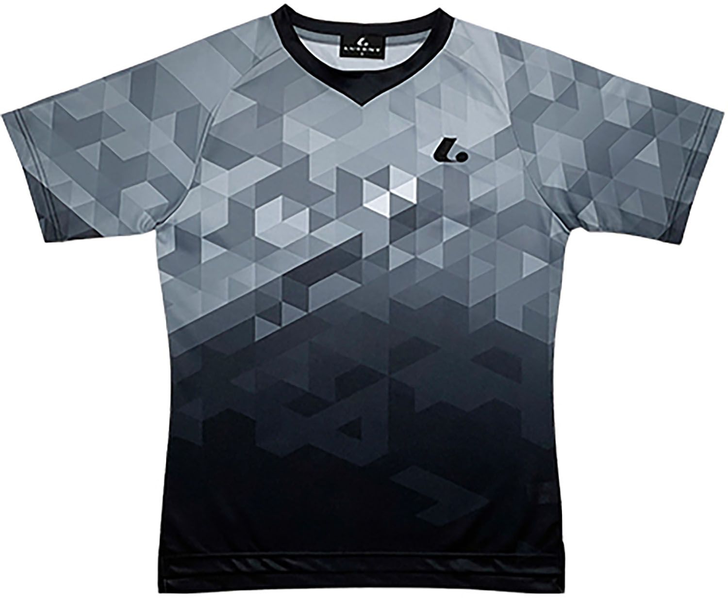 ルーセント LUCENT テニス UNI ゲームシャツ 襟なし   XLH3399 ブラック