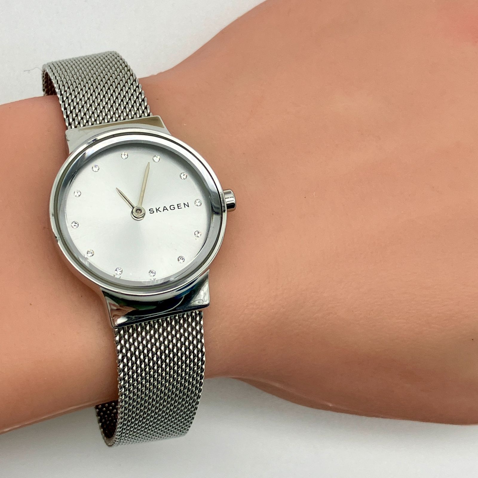 中古】スカーゲン SKAGEN FREJA 腕時計 SKW2715 シルバー メッシュ