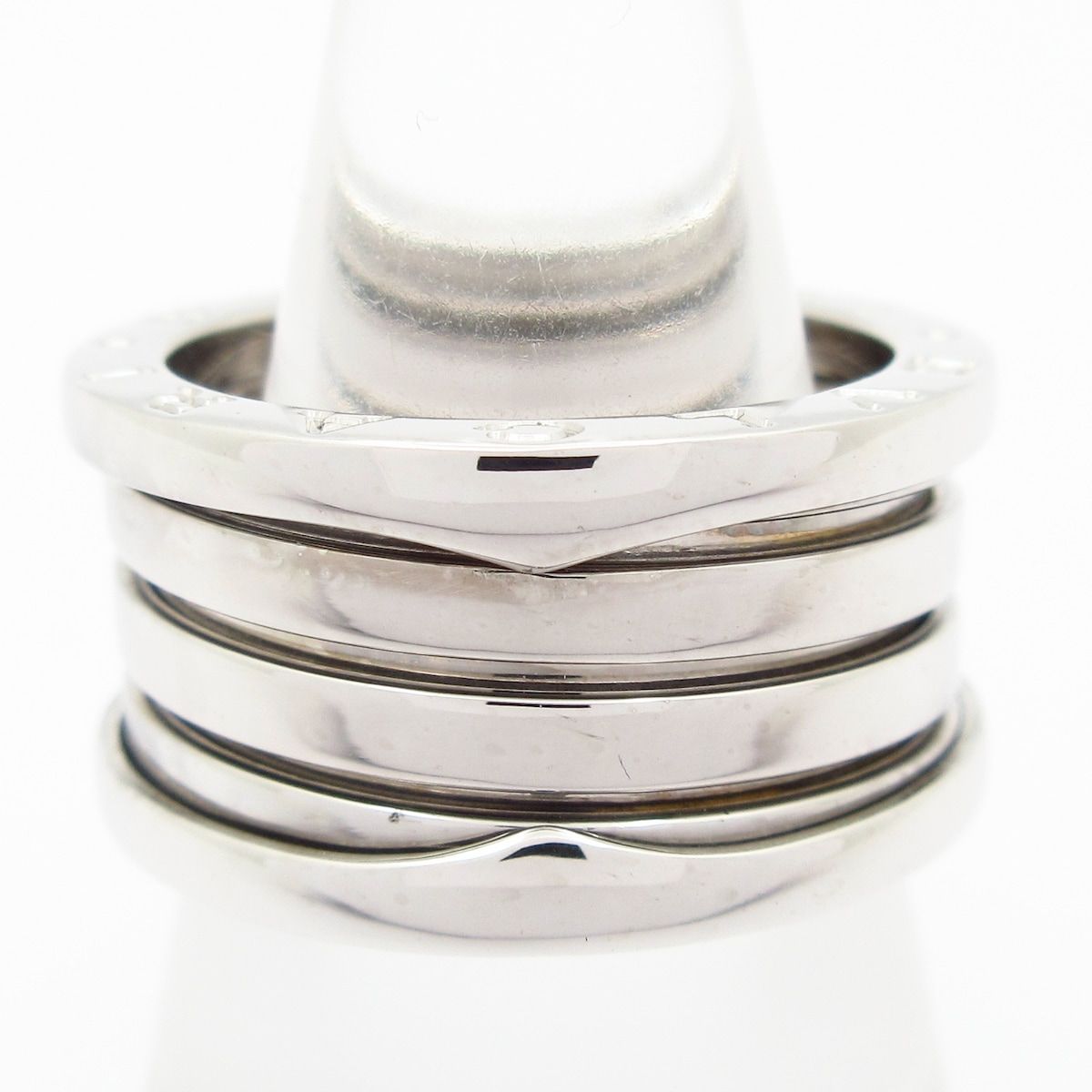 BVLGARI B.zero1 リング K18 WG #54 BVLGARI（ブルガリ） 指輪 K18PG ダイヤ1P(0.04ct) B.zero1 ビー