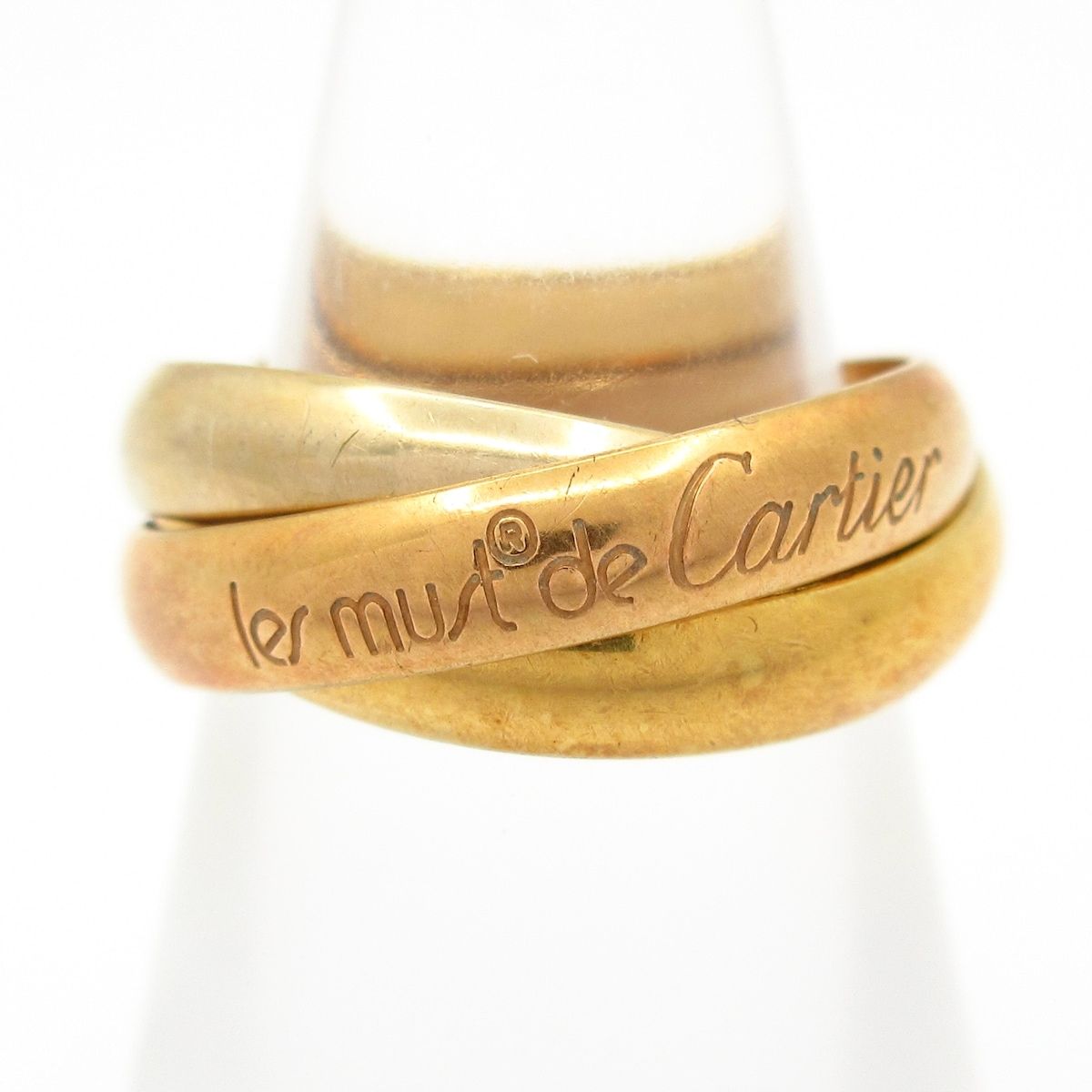 カルティエのk18 3連リング 11号【CARTIER/カルティエ】 3/スリーカラー 3連 リング・指輪
