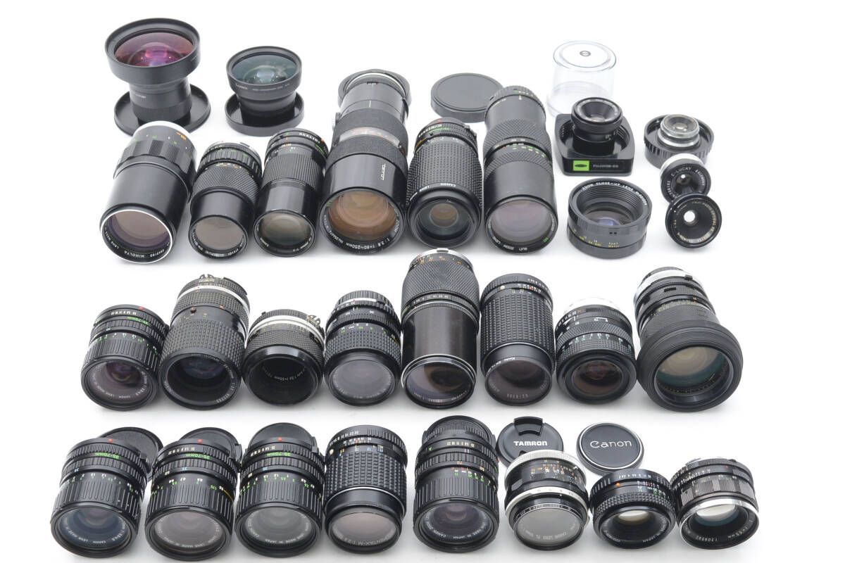 ☆訳あり大特価☆ Canon NIKON OLYMPUS 等 MFレンズ等ジャンク