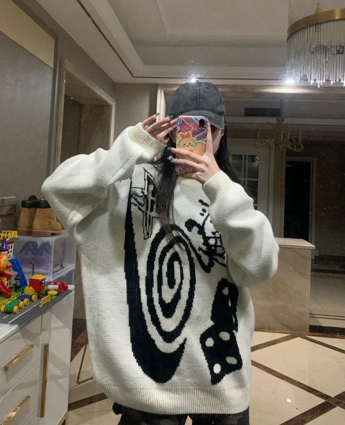 限定・新品未使用】Stussy 2025 クラシックモデル ウールニット ダイス