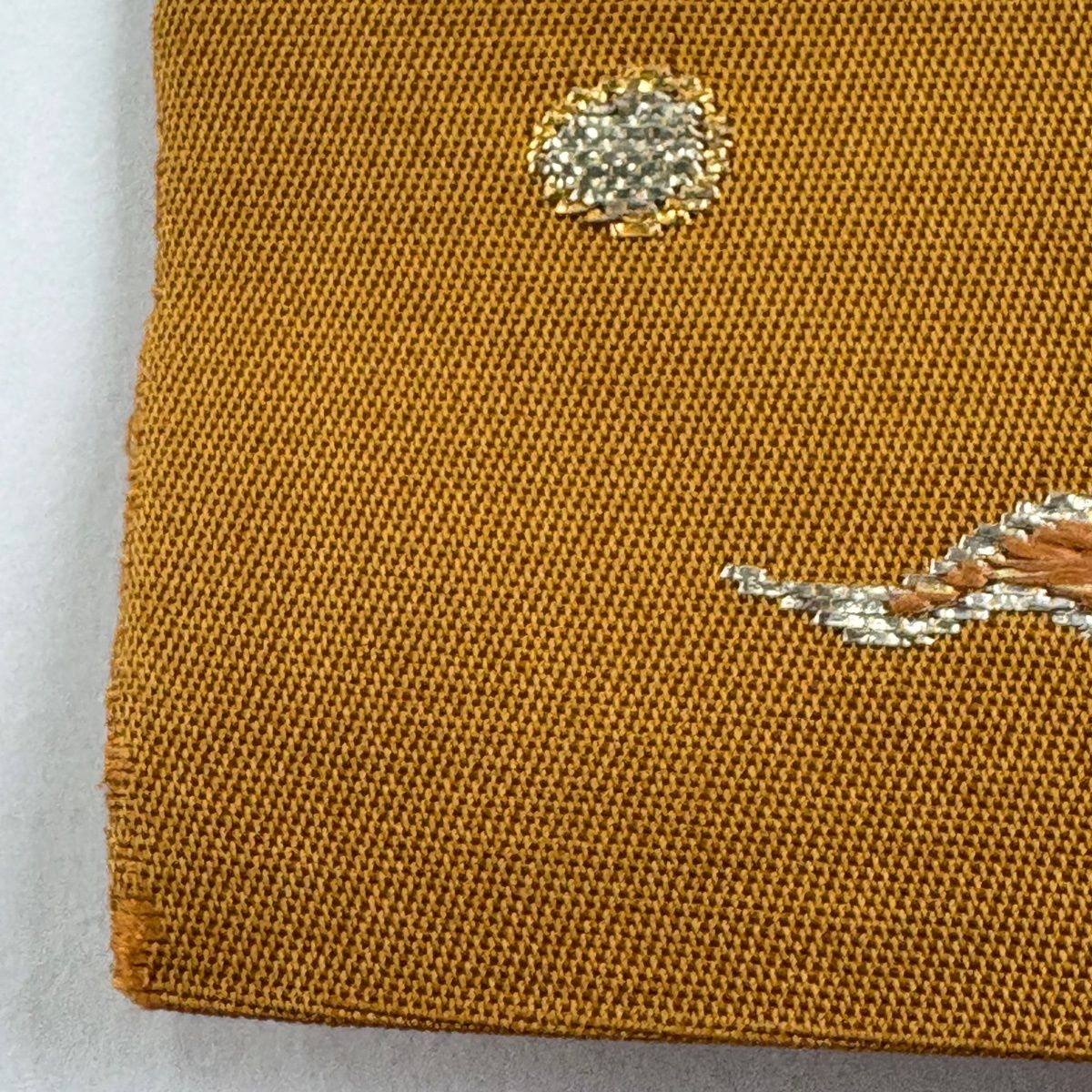 袋帯 逸品 龍村平蔵 落款 交跡龍鳳凰 金糸 箔 山吹色 お太鼓柄 正絹