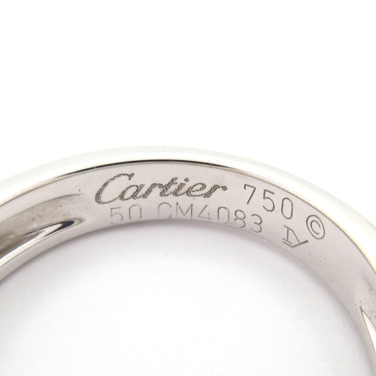 Cartier(カルティエ) リング 50 ノット リング K18WG×ダイヤモンド 1P