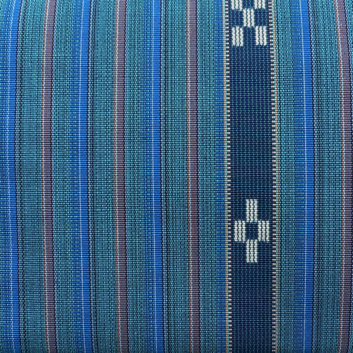 美品】 名古屋帯 逸品 証紙 八重山みんさー 松葉仕立て 八寸名古屋帯