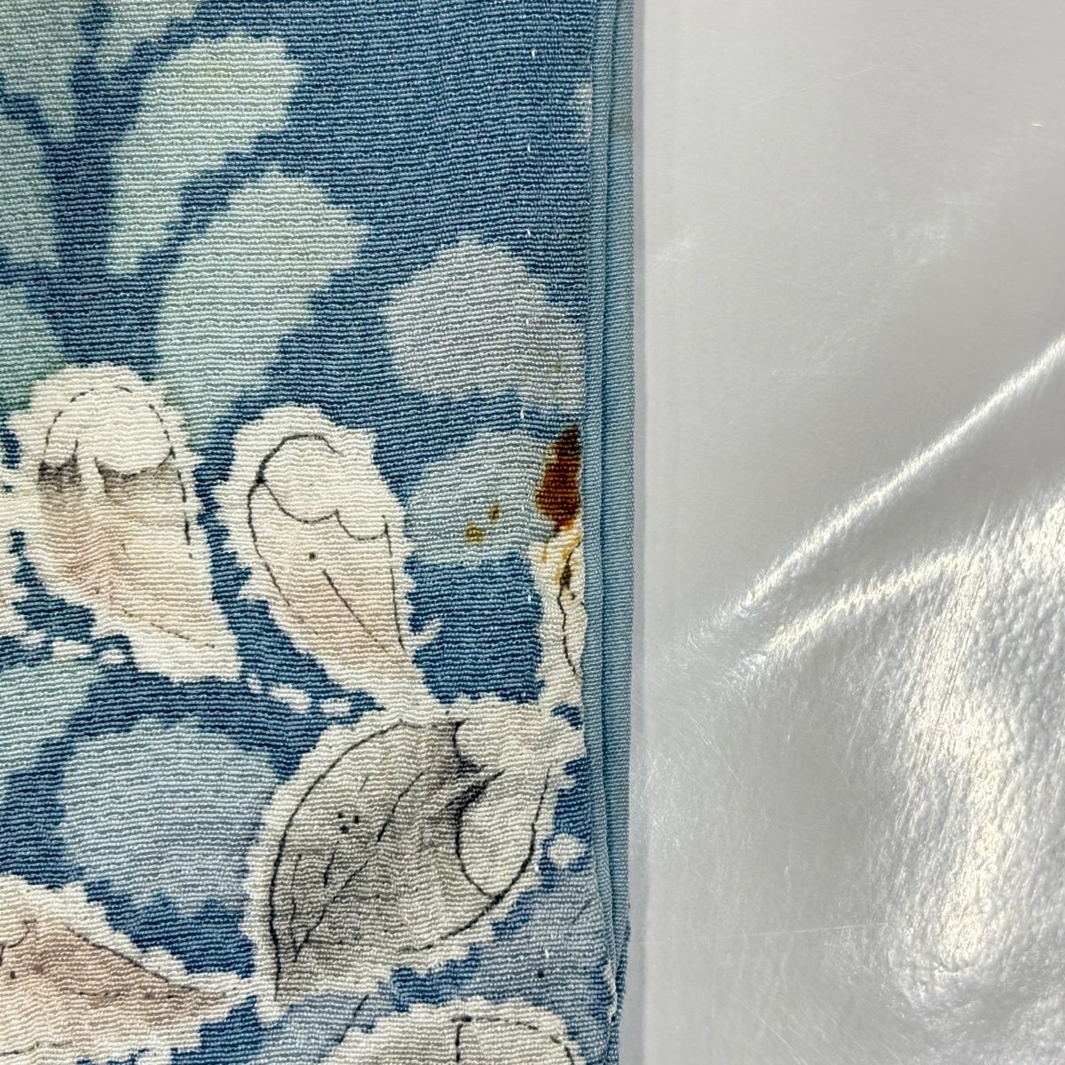 訪問着 身丈152cm 裄丈63.5cm S 袷 辻が花 ぼかし 水色 正絹 秀品