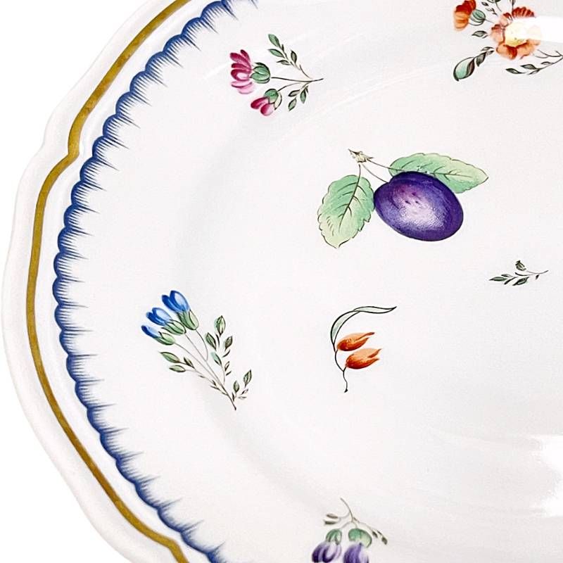 美品 リチャードジノリ 17cm プレート イタリアンフルーツ 2枚 金彩