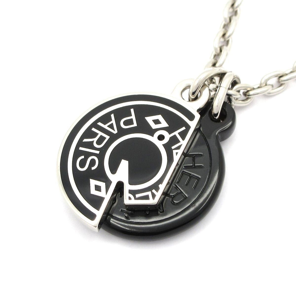 HERMES(エルメス) ネックレス美品 セリエ シルバー×黒 - メルカリ