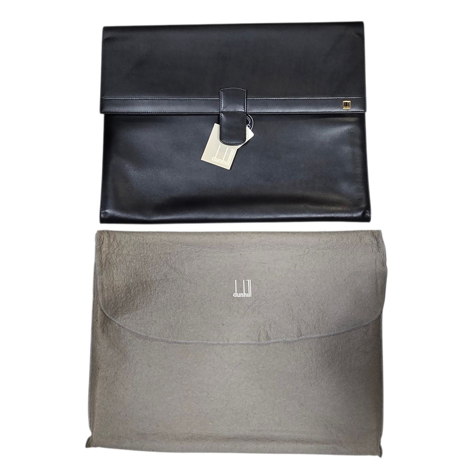 【新品未使用】dunhill クラッチバッグ タブレットケース ◇未使用品 / 保管品◇ ダンヒル Dunhill ブリーフケース クラッチ