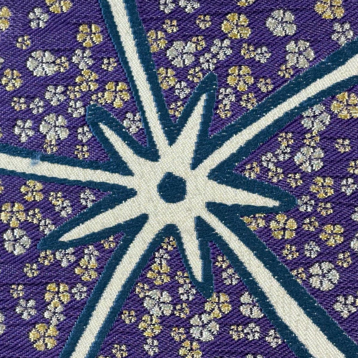 袋帯 秀品 花 金銀糸 箔 灰白 六通 正絹 【中古】 - メルカリ