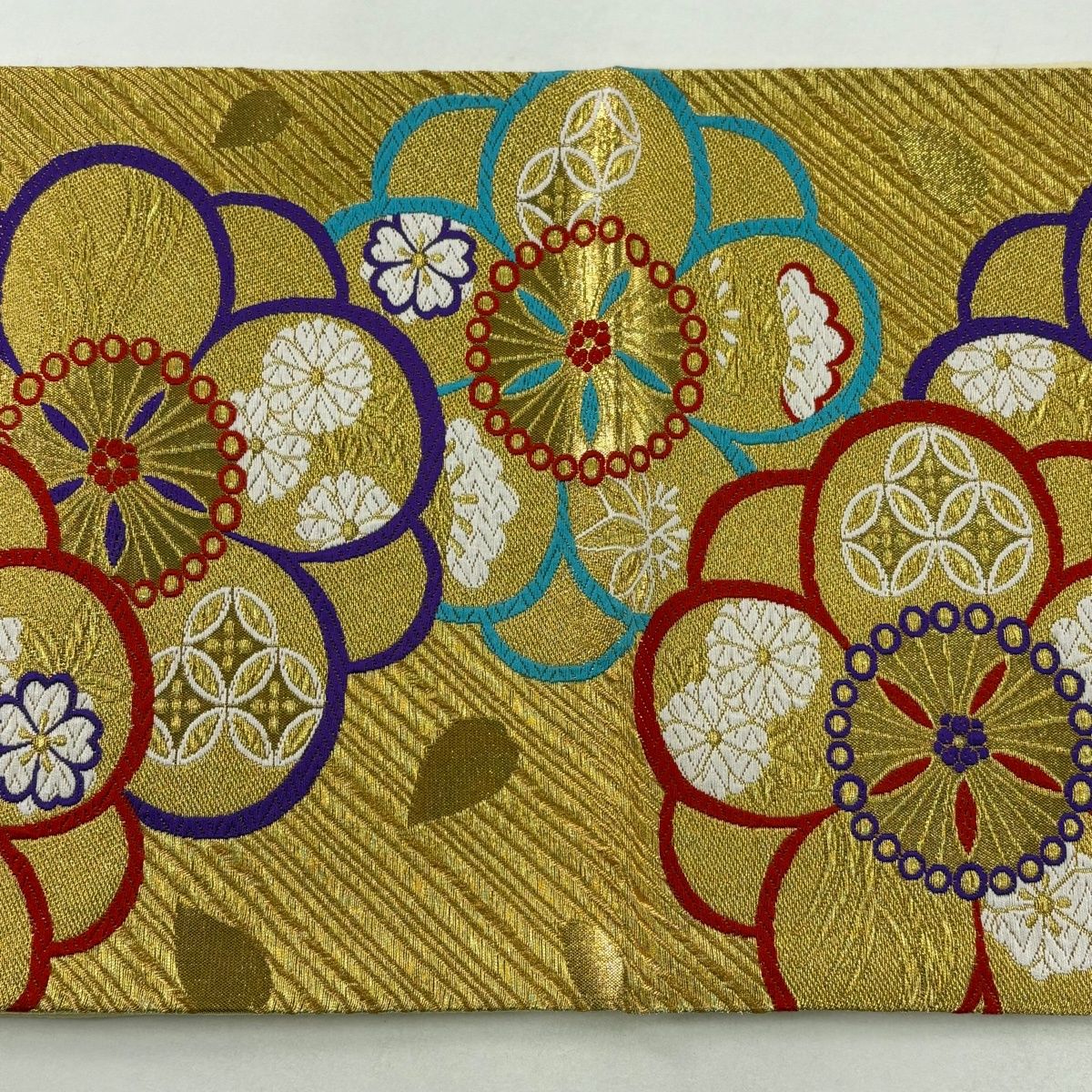 美品】 袋帯 秀品 松竹梅 桜 金糸 箔 金色 六通 正絹 【中古】 - メルカリ