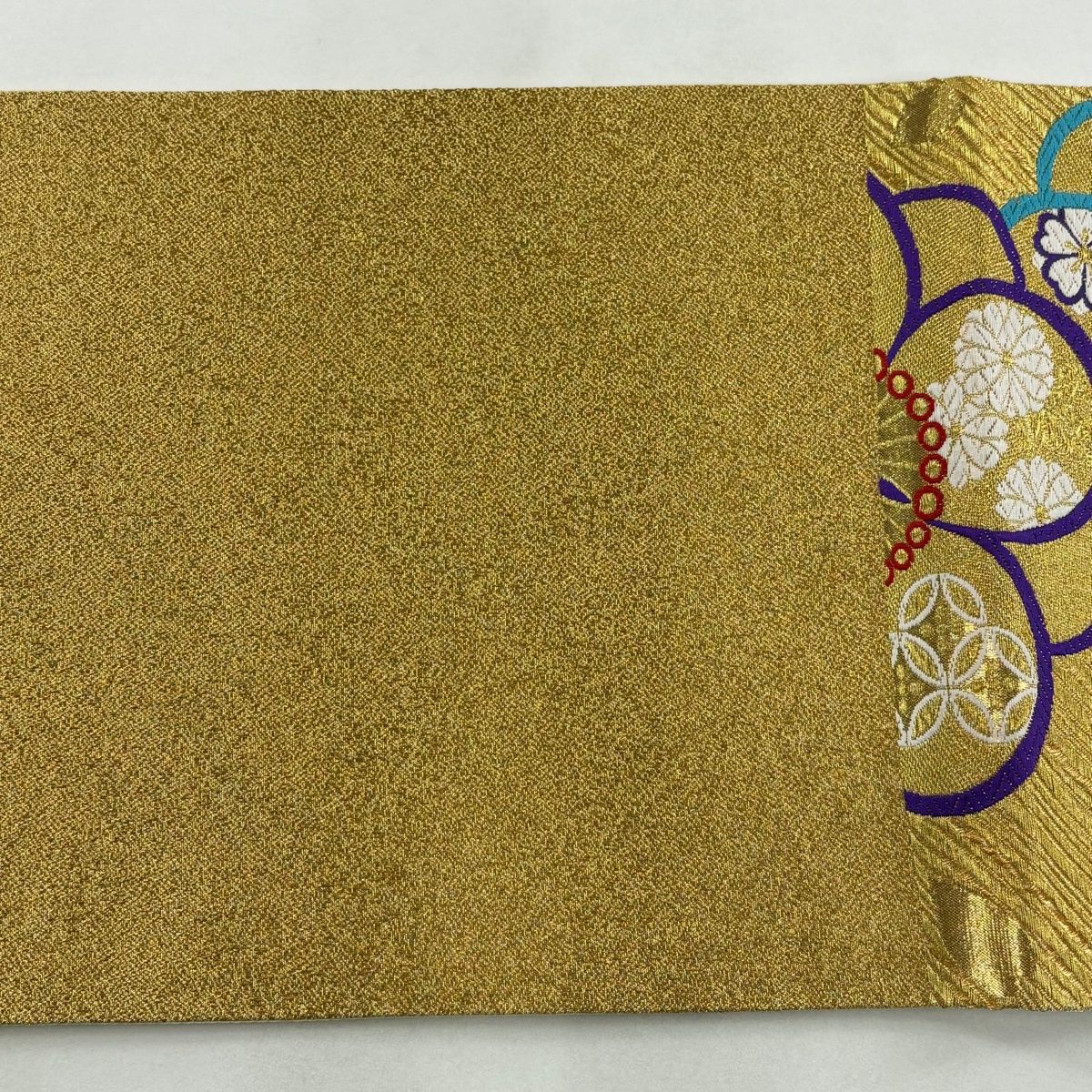 美品】 袋帯 秀品 松竹梅 桜 金糸 箔 金色 六通 正絹 【中古】 - メルカリ