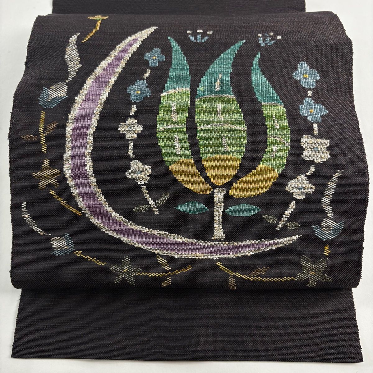 美品】 名古屋帯 秀品 松葉仕立て 八寸名古屋帯 トンネル仕立て 美品】 名古屋帯 秀品 松葉仕立て 八寸名古屋帯 トンネル仕立て