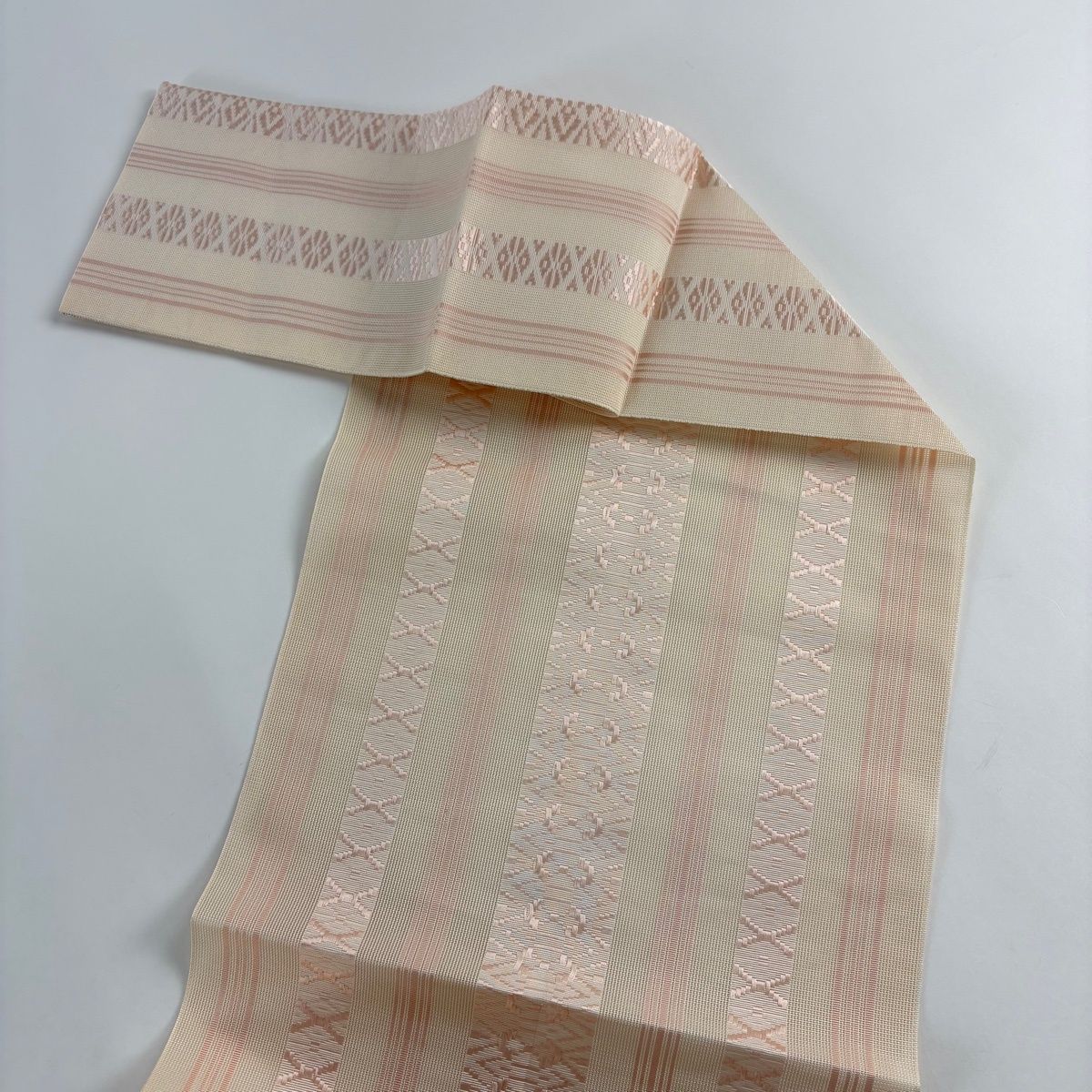 美品】 名古屋帯 秀品 証紙 八寸名古屋帯 松葉仕立て トンネル仕立て