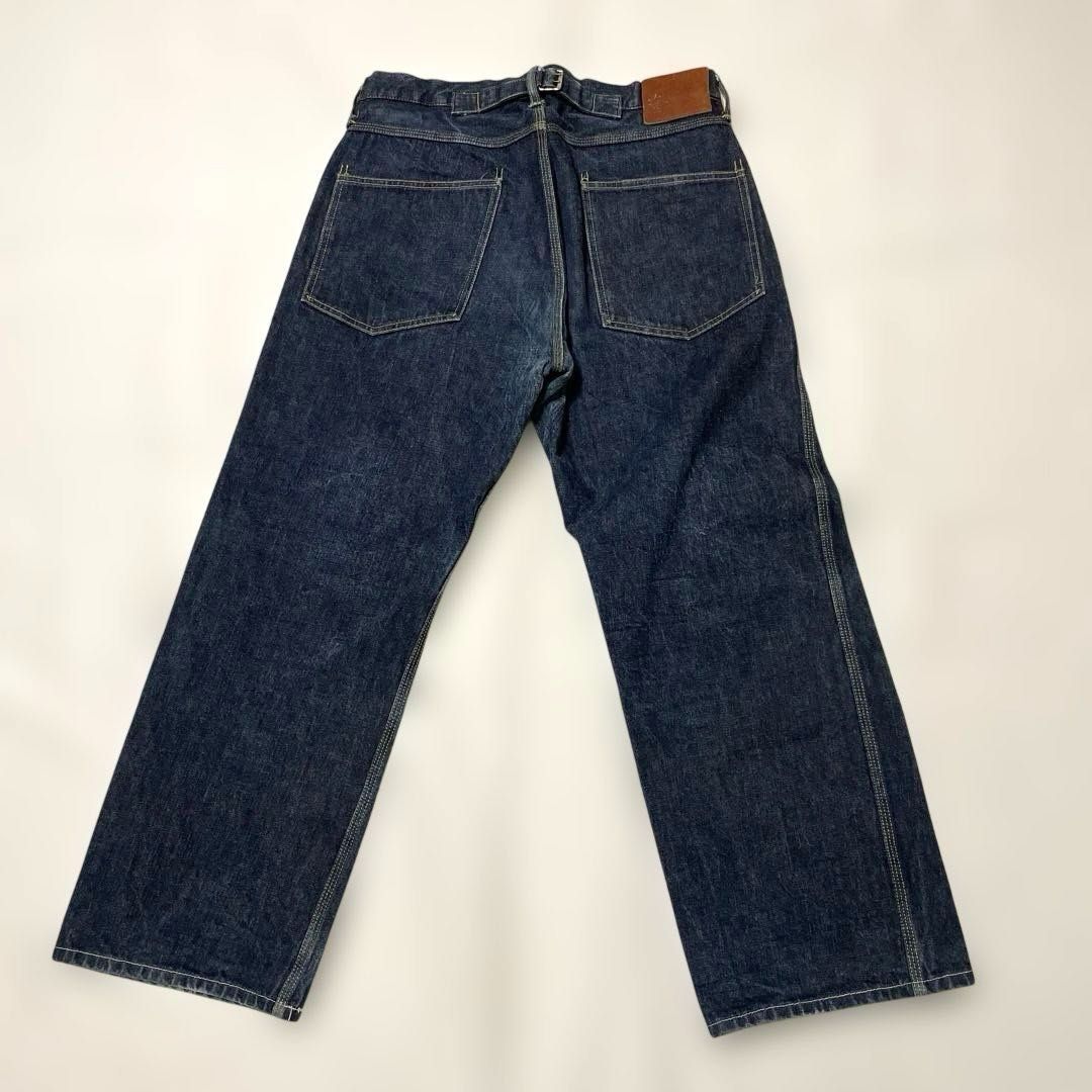 TENDERLOIN W34（実寸約89cm） シンチバック ボタンフライ 濃紺 日本製