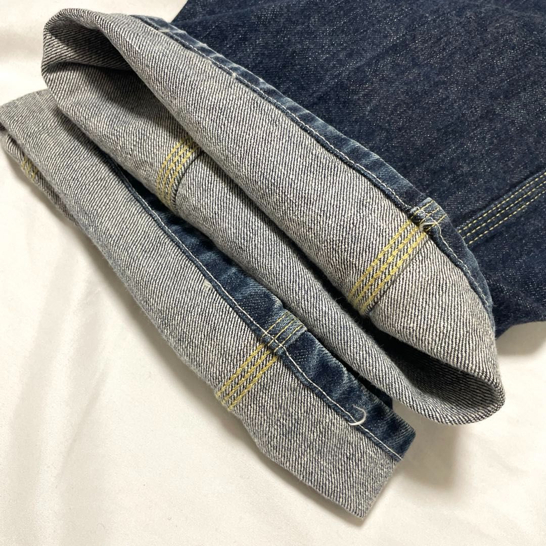 TENDERLOIN W34（実寸約89cm） シンチバック ボタンフライ 濃紺 日本製