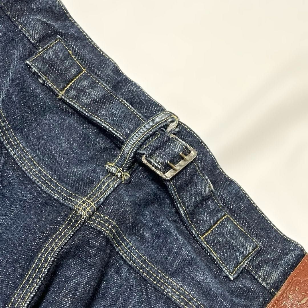 TENDERLOIN W34（実寸約89cm） シンチバック ボタンフライ 濃紺 日本製
