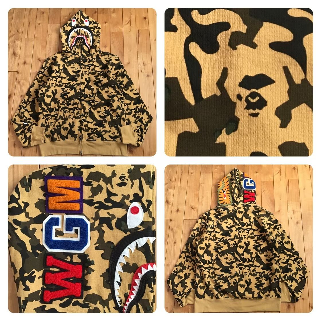 ☆XL☆ DESERT CAMO シャーク パーカー shark full zip hoodie a