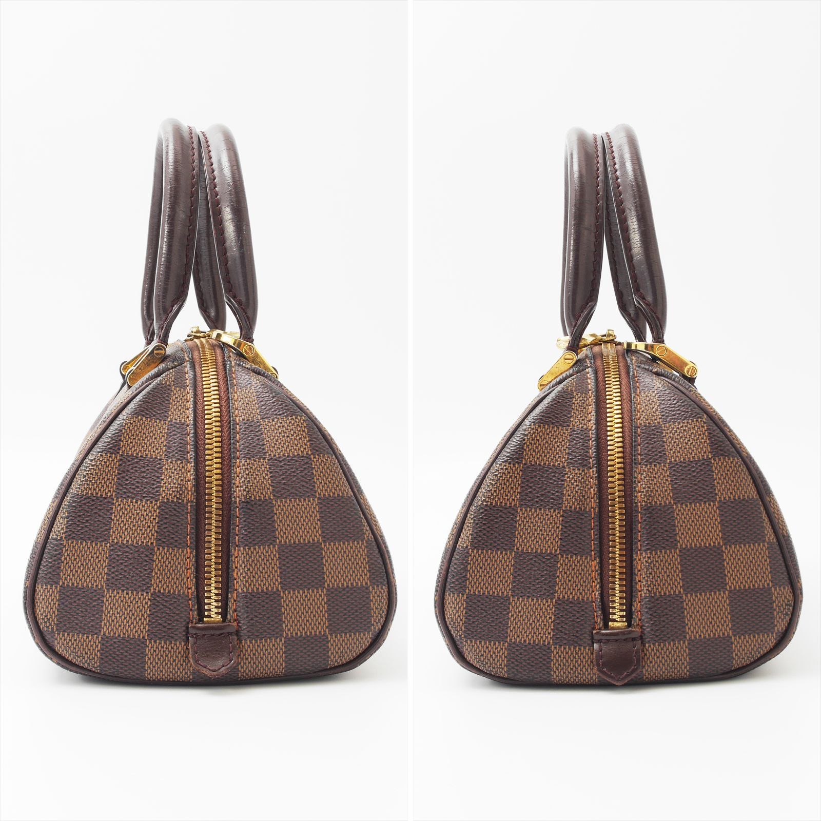 美品】 ルイヴィトン ダミエ リベラ ミニ ハンドバッグ ブラウン