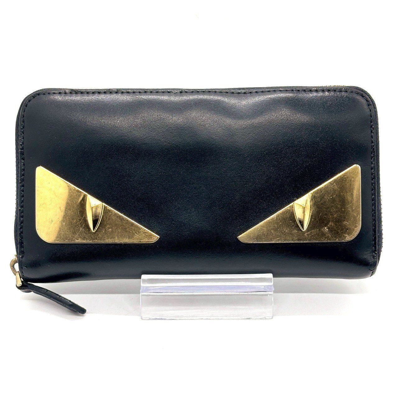 モードな存在感✨ FENDI フェンディ バグズアイ モンスター 長財布