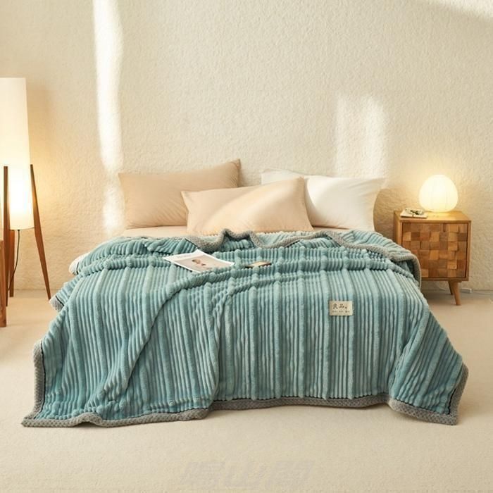 毛布 エンボス加工 ブランケット もこもこ ふわふわ 2枚合わせ