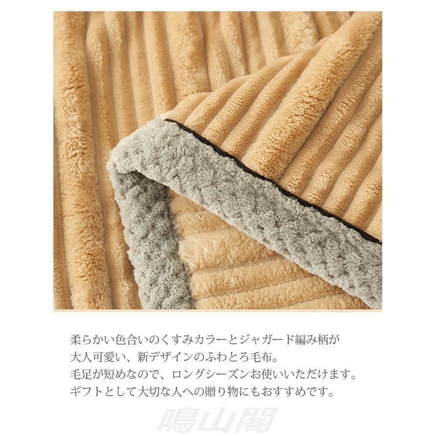毛布 エンボス加工 ブランケット もこもこ ふわふわ 2枚合わせ