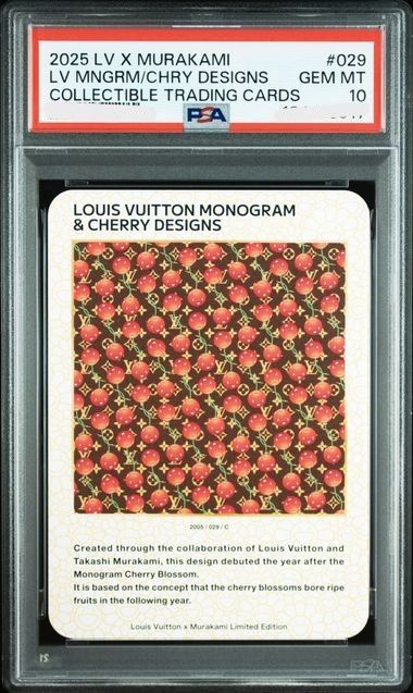 ルイヴィトン　村上隆　トレーディングカード　　psa10 PSA10】LOUIS VUITTON CHERRY DESIGNS ルイ・ヴィトン ×村上隆コラボ