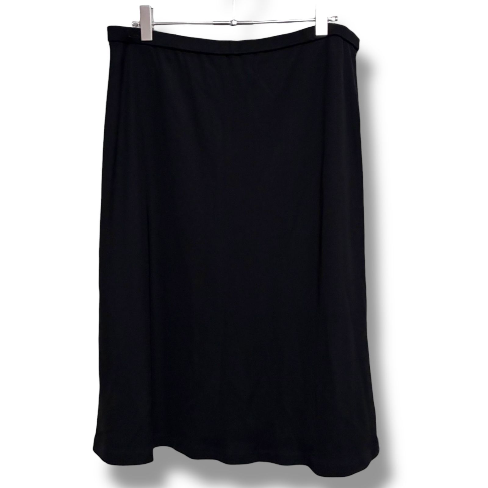 LEONARD FASHION レオナール ブラック タイトスカート ミディ丈