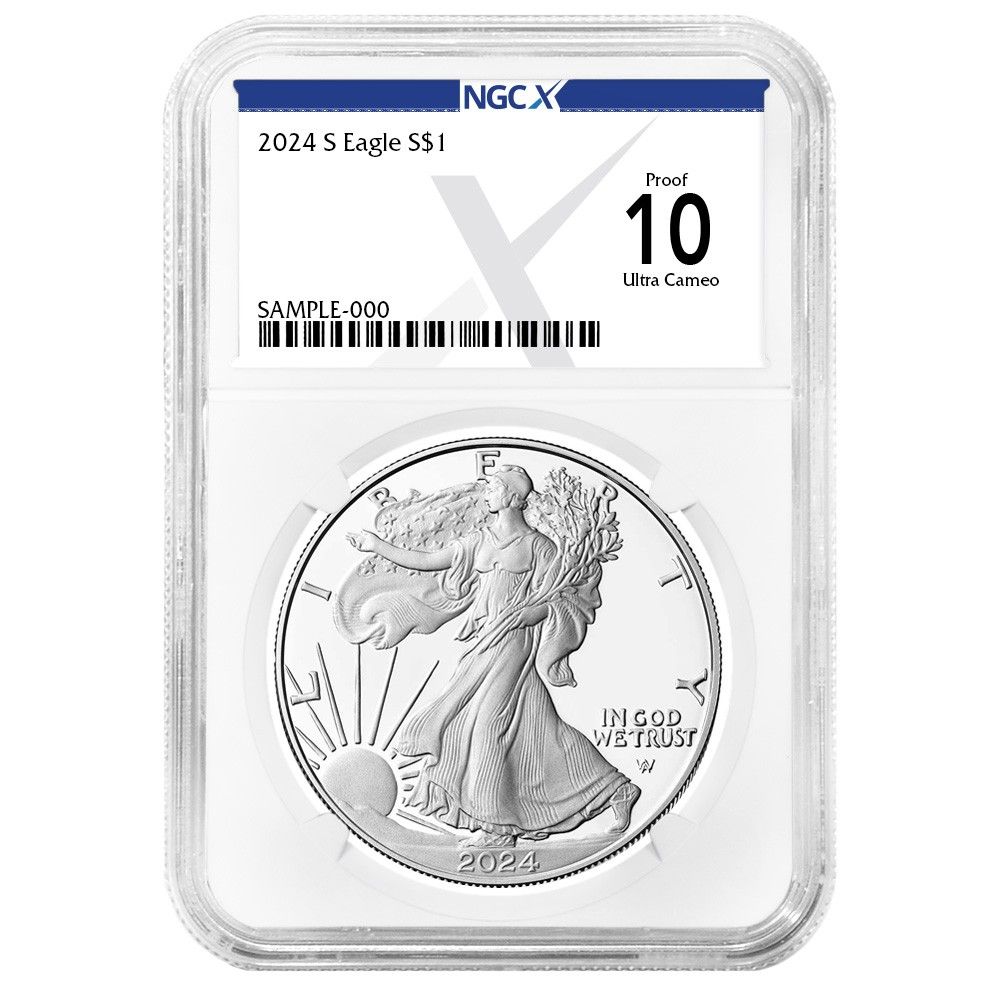 2024-S プルーフ 1ドル アメリカン シルバー イーグル NGCX PF10UC X