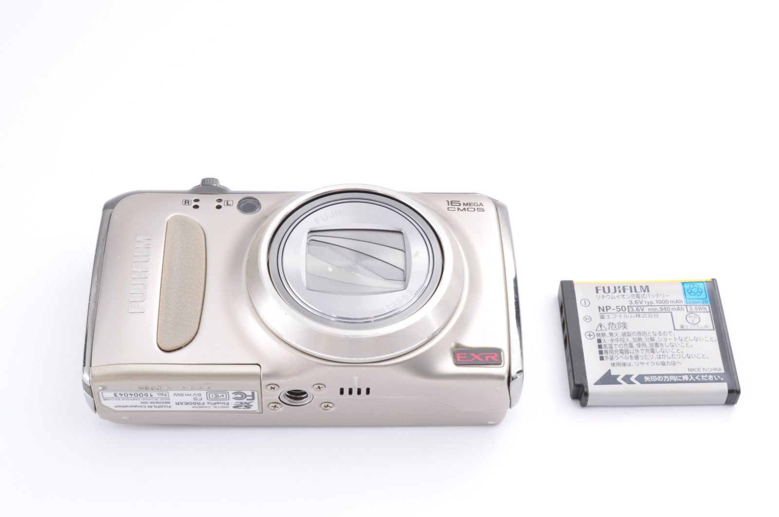 FUJIFILM 富士フイルム FinePix F550EXR シャンパンゴールド