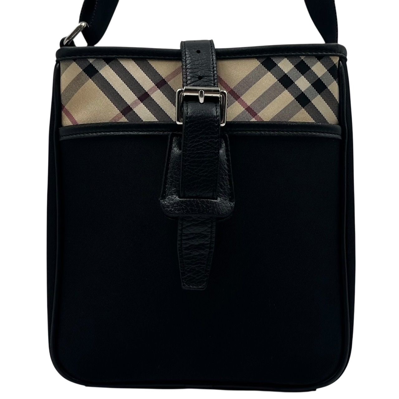 良品✨Burberry バーバリー ショルダーバッグ ノバチェック クロス 