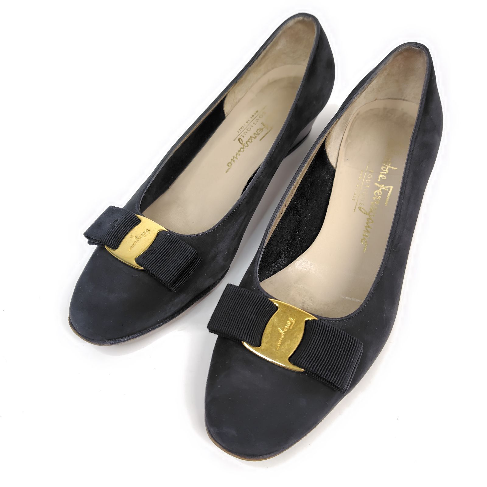 Salvatore Ferragamo 23.5cm フェラガモ 6.5C パンプス ローファー 