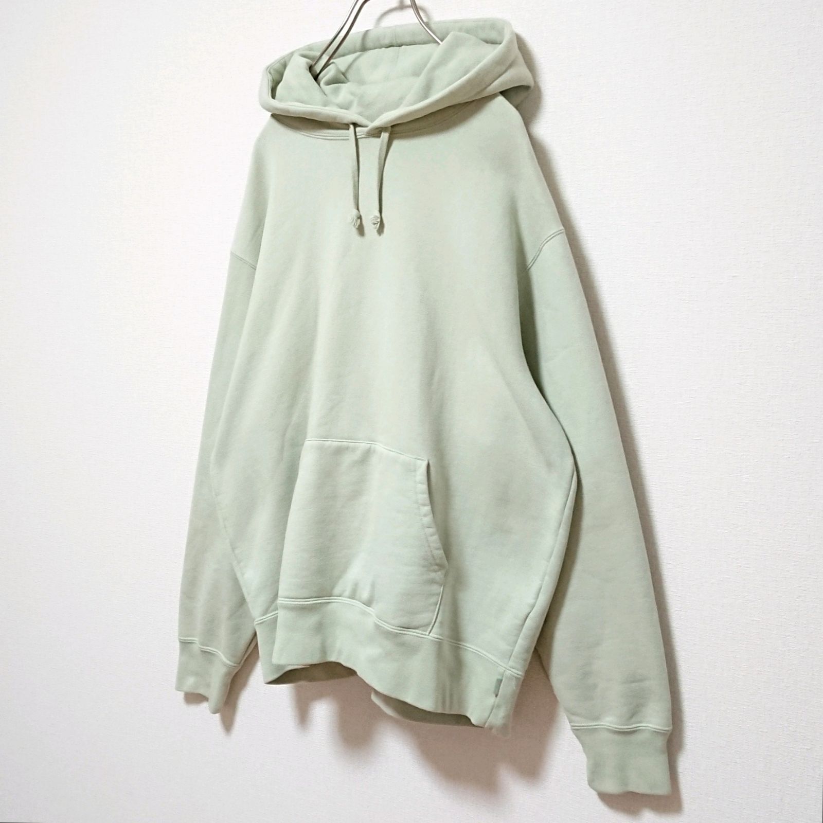 希少カラー シュプリーム アップリケサテン 刺繍 ロゴ ミントグリーン