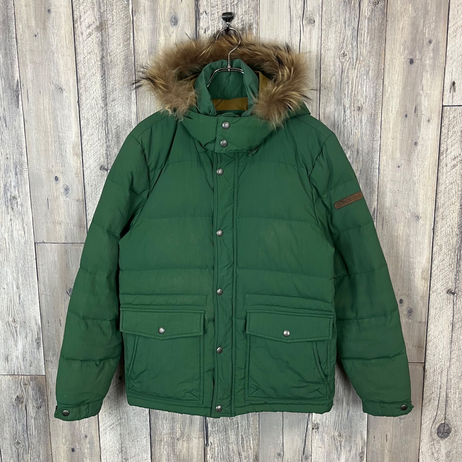 SIERRA DESIGNS シェラデザイン グリーン 取り外し可能 フード 裾 