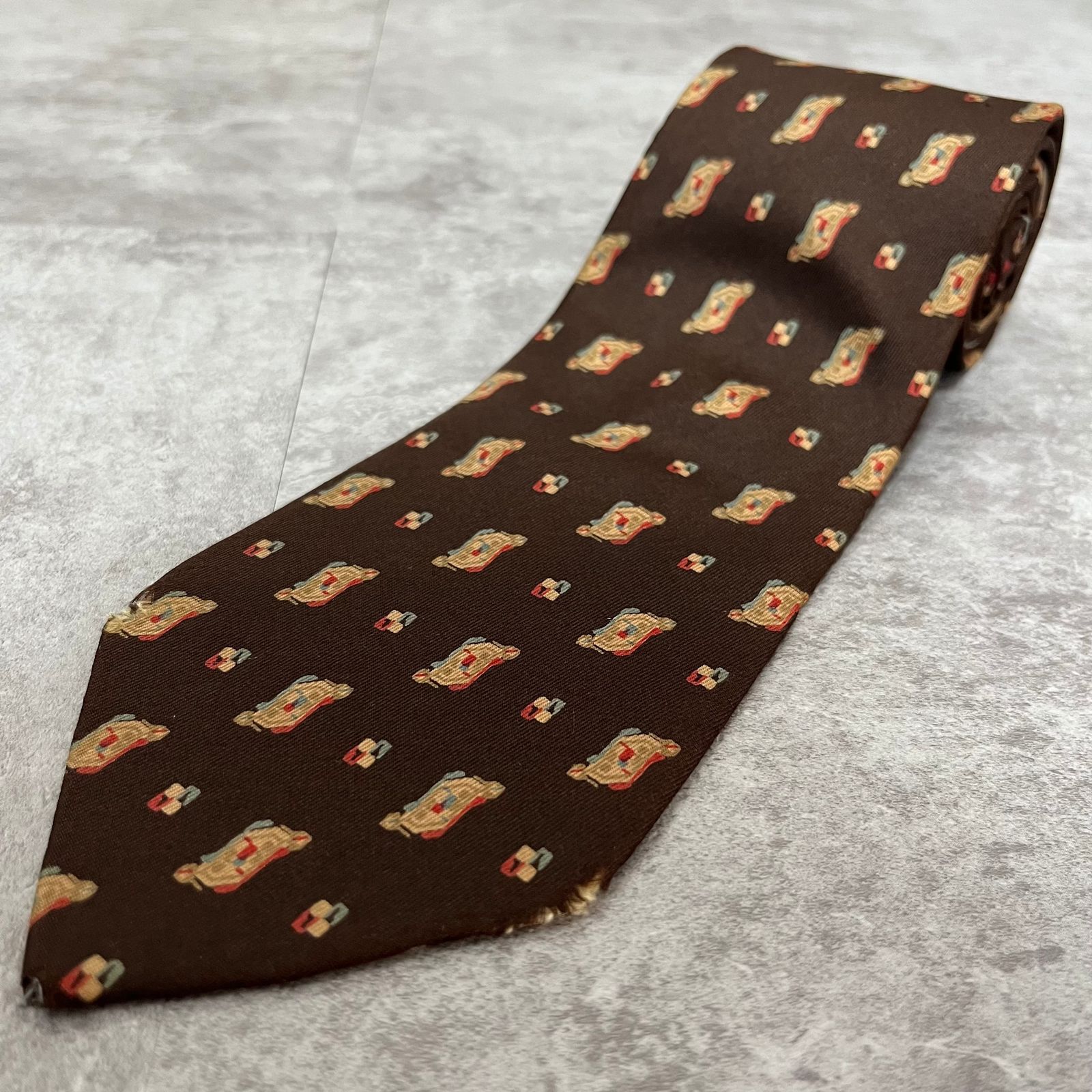 Christian Dior】小紋柄ネクタイ ブラウン ぼかし風 - メルカリ
