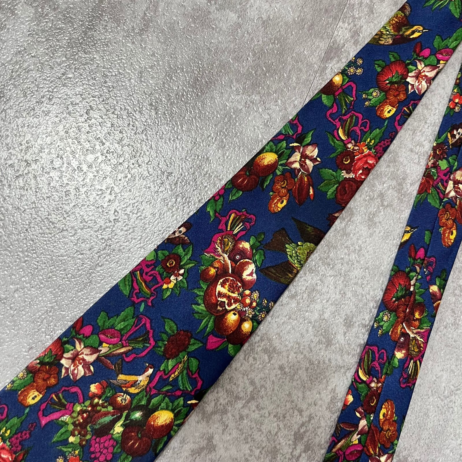 Paul Smith】花柄ネクタイ ブルー マルチカラー - メルカリ