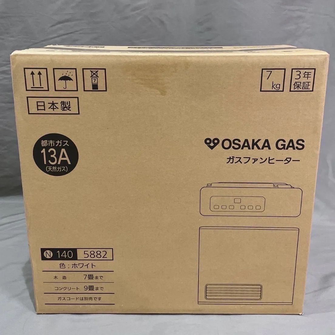 新品未開封！】大阪ガス／NORITZ ガスファンヒーター GFH-2405S『140