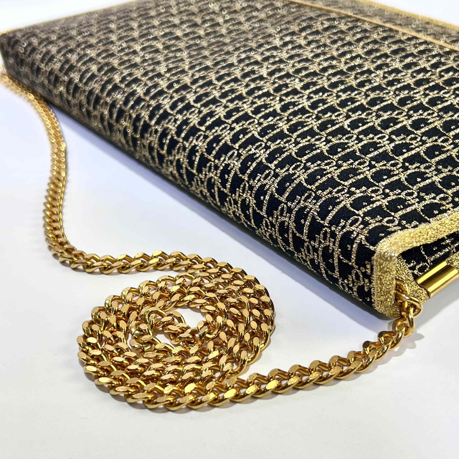 美品♡Dior　2WAY ショルダーバッグ トロッター チェーン ゴールド金具 Christian dior トロッター 2way ショルダーバッグ クリスチャン