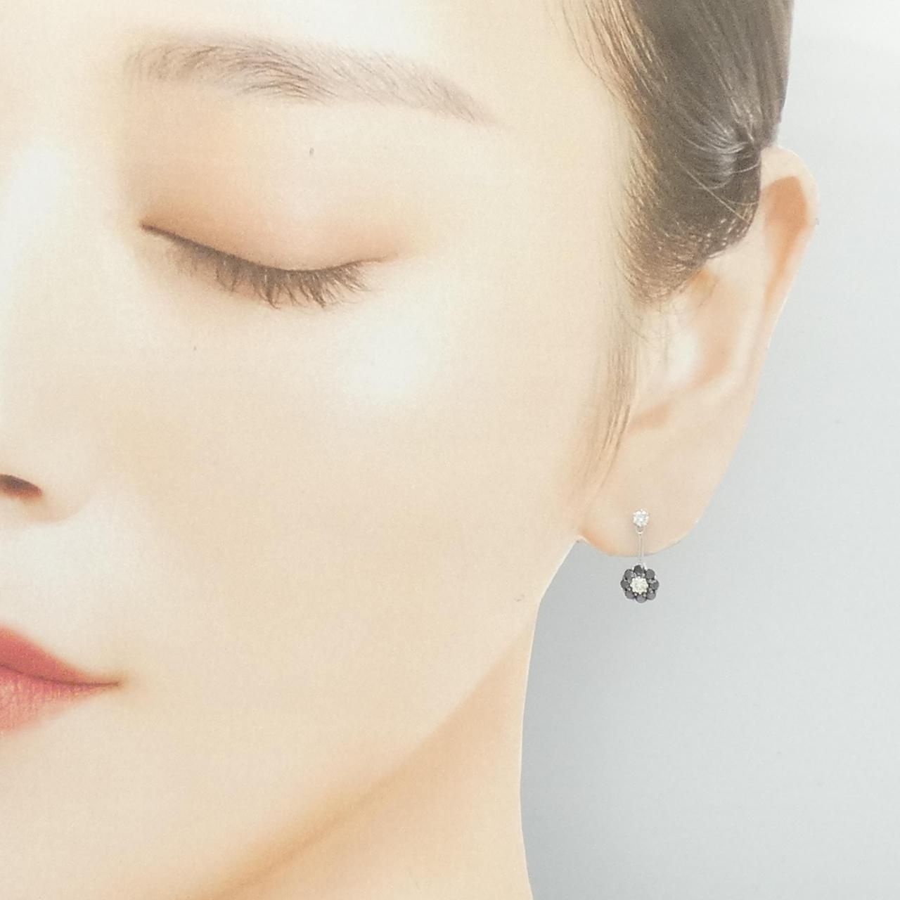 ポンテヴェキオ フラワー ピアス 0.24CT 片耳 - メルカリ