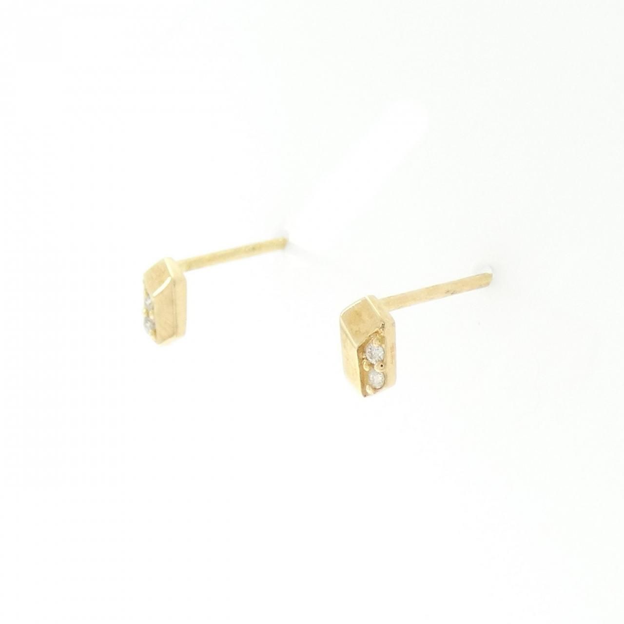 新品】K18YG ダイヤモンド ピアス 0.02CT - メルカリ
