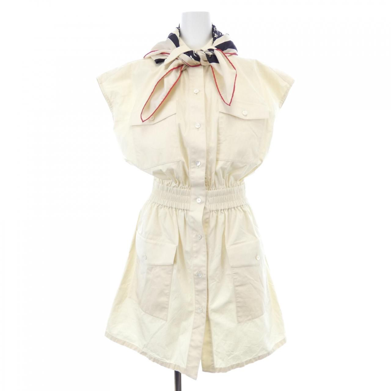 ルイヴィトン LOUIS VUITTON モノグラムスカーフサファリシャツドレス