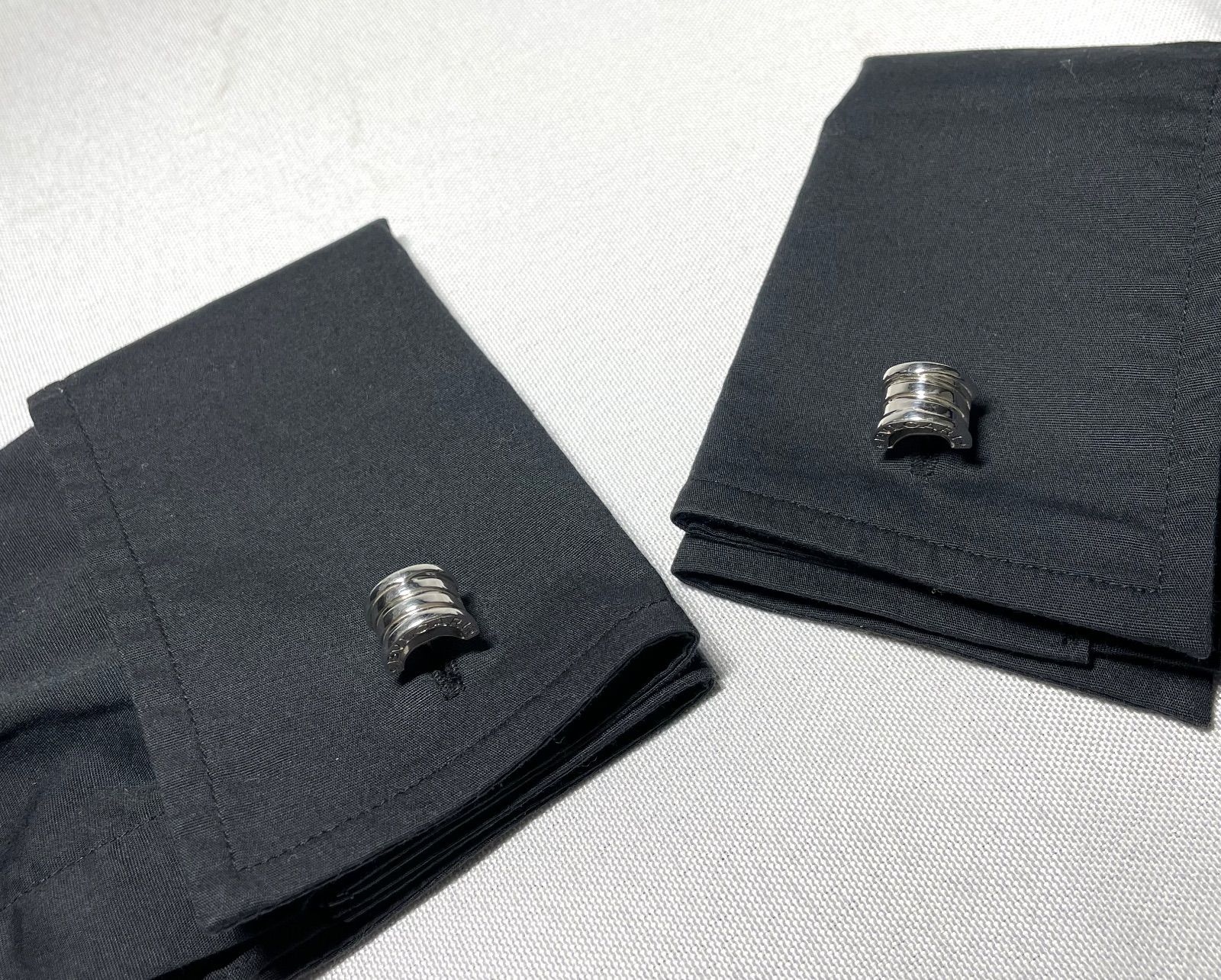 ★BVLGARI★ カフリンクス ビーゼロワン SV925 シルバー 箱付き ☆BVLGARI☆ カフリンクス ビーゼロワン SV925 シルバー 箱付き