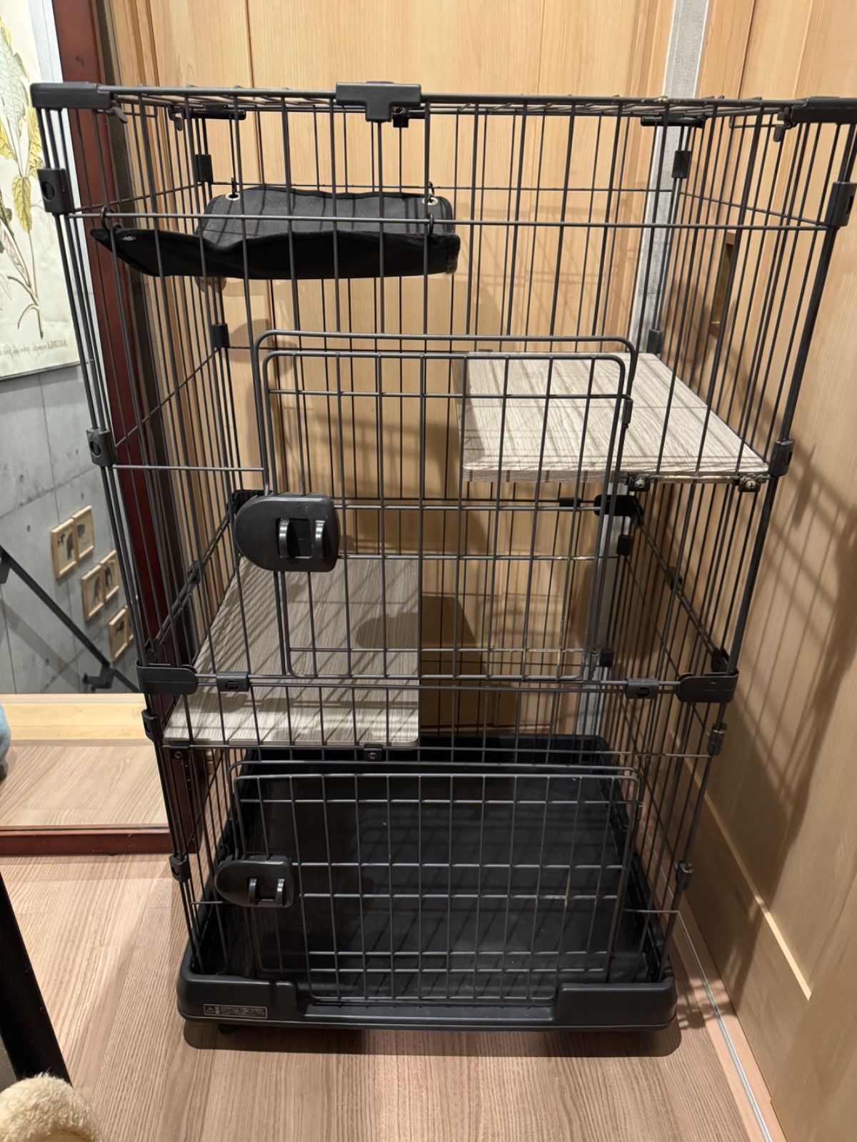 猫用品 IRIS ミニキャットケージ 2段 PMCC-115H