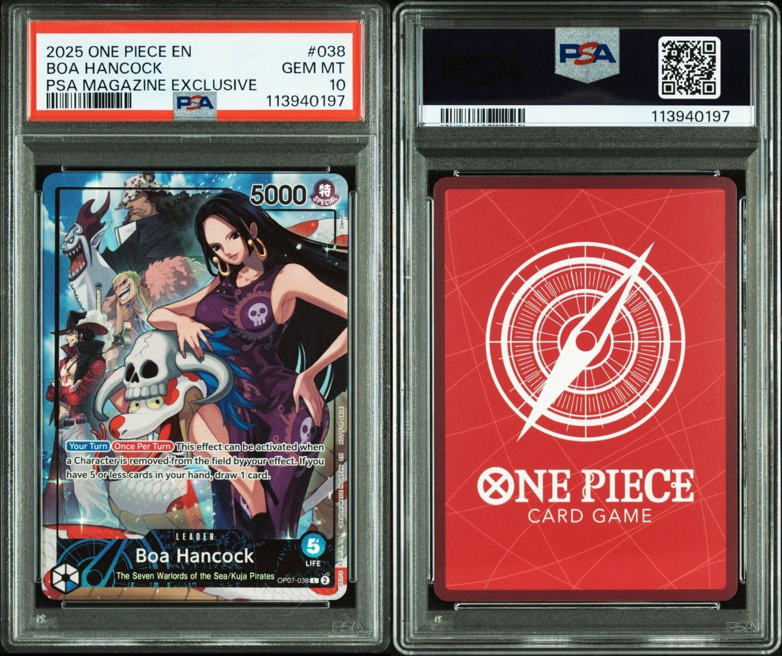 PSA10〕ボア・ハンコック(英語版/PSAマガジンプロモ)【L】{OP07-038