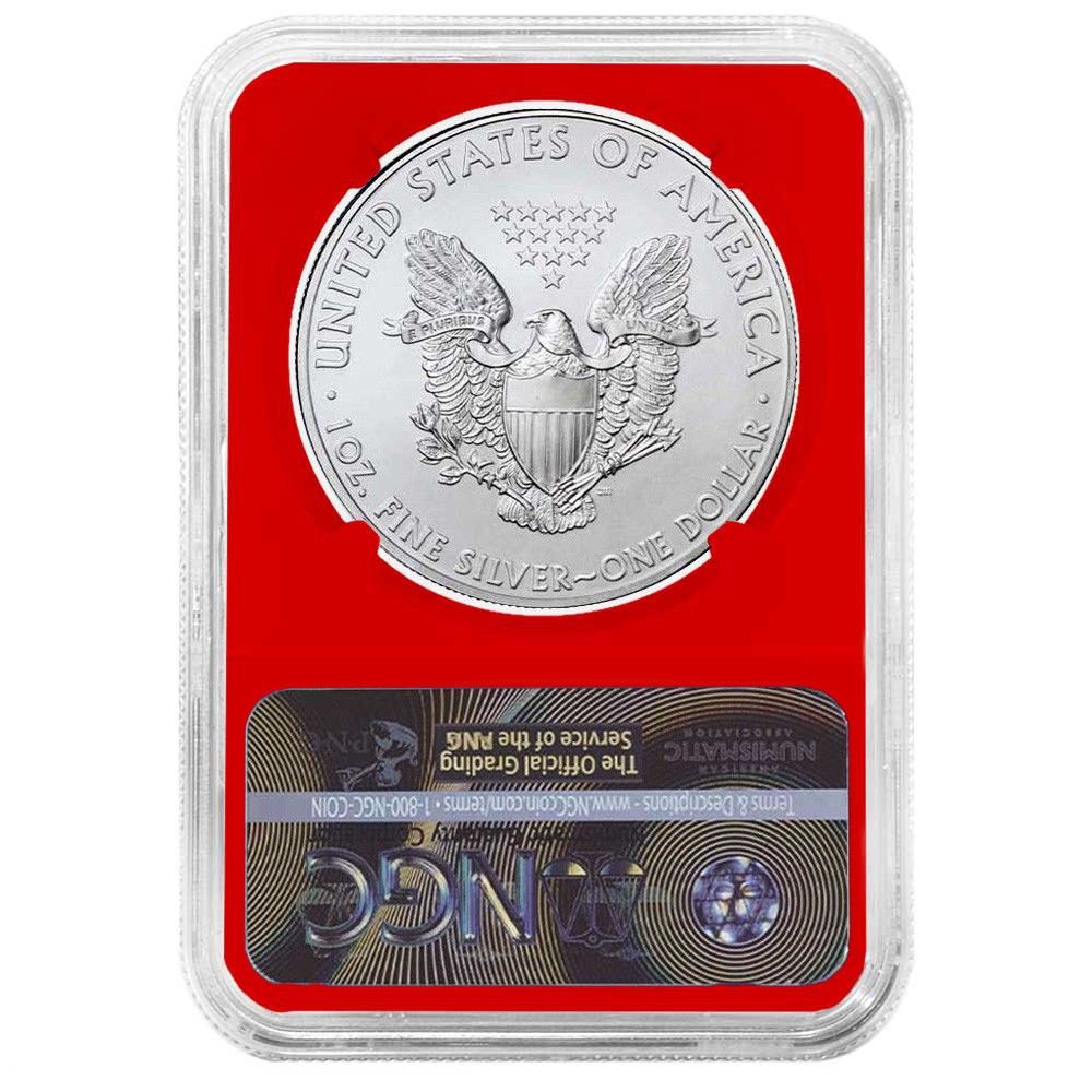 2021年 (W) $1 タイプ1 アメリカンシルバーイーグル NGC MS70 FDI