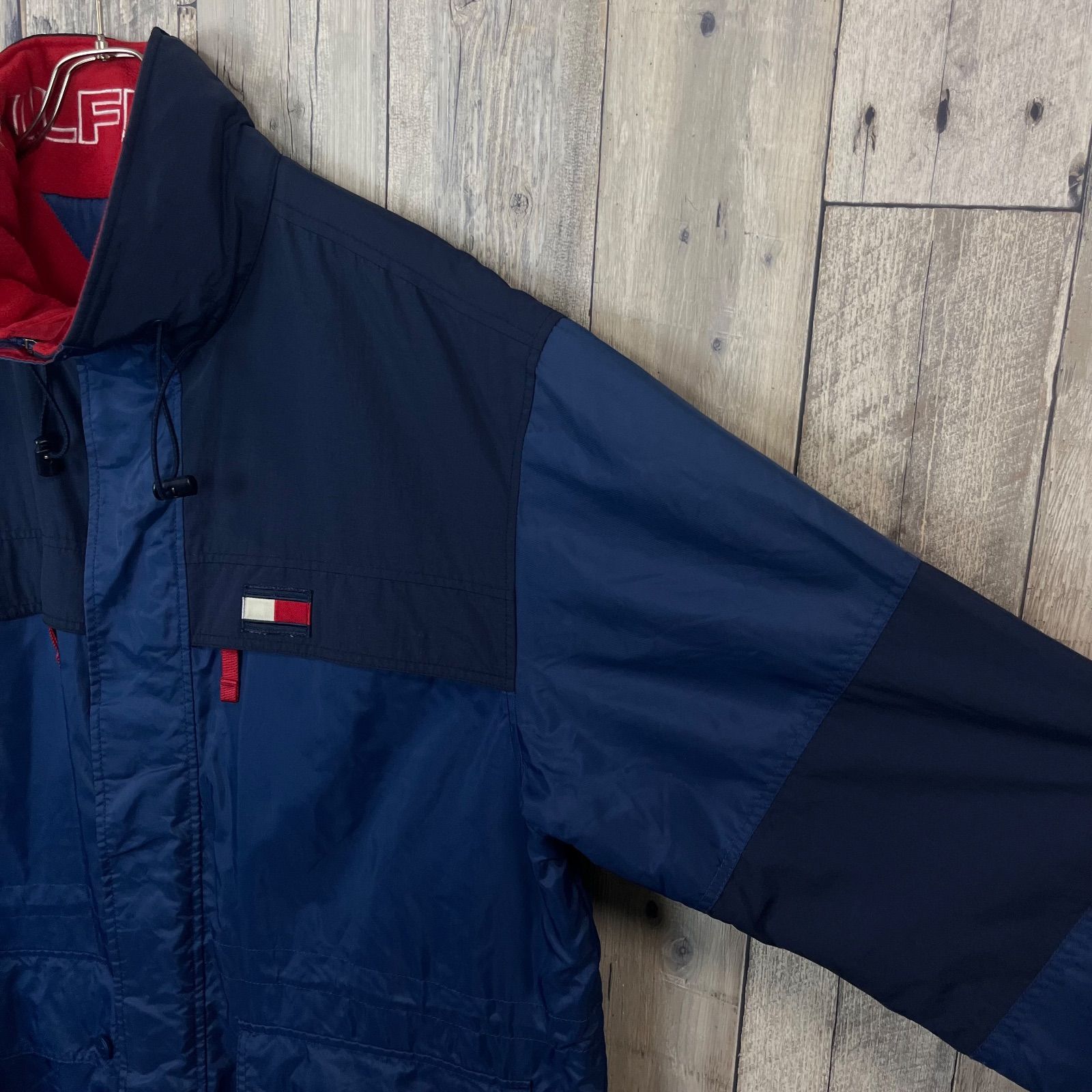 OLD TOMMY HILFIGER 90s トミー ヒルフィガー フード収納 裏地 