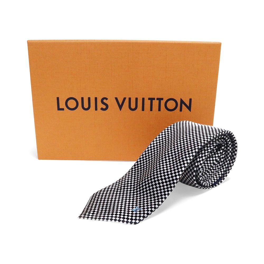【◯◯◯】美品✨ルイヴィトン シルク100% ダミエチェック ネクタイ ダミエ 美品 LOUIS VUITTON ルイヴィトン ネクタイ シルク100% - メルカリ