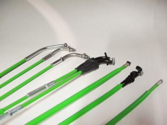 グリーン 150mmロング アクセル スロットル ワイヤー ZZR1400